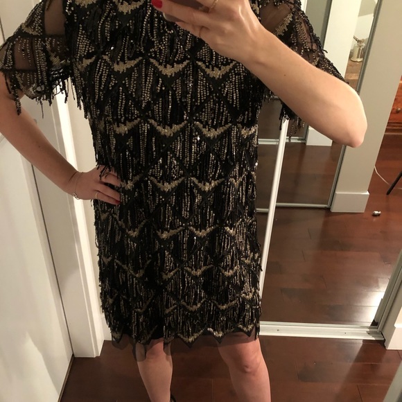 NWT Zara fringe and sequence party dress - Picture 2 of 8